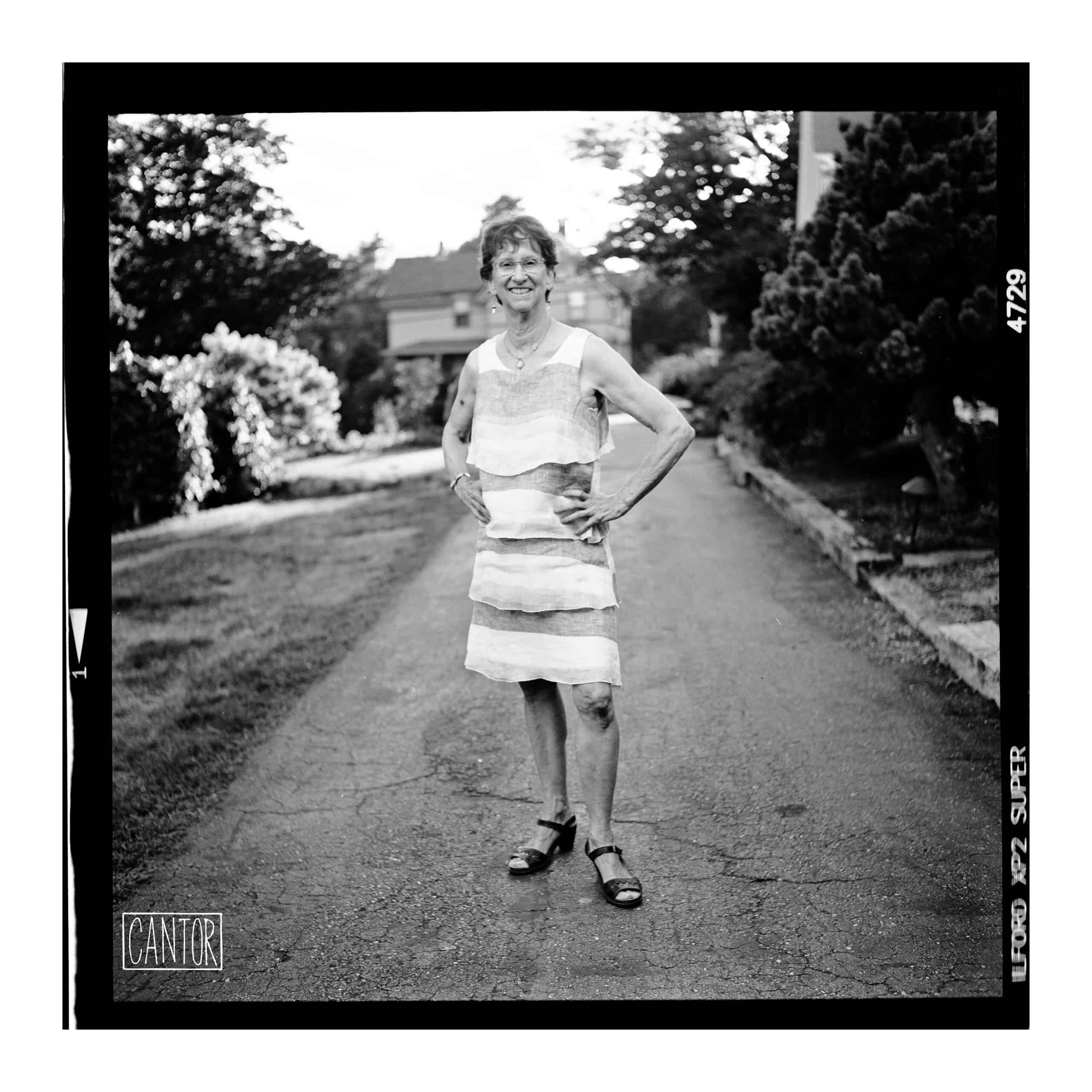 Groom's aunt looking good in Maine. Photo by Phil Cantor