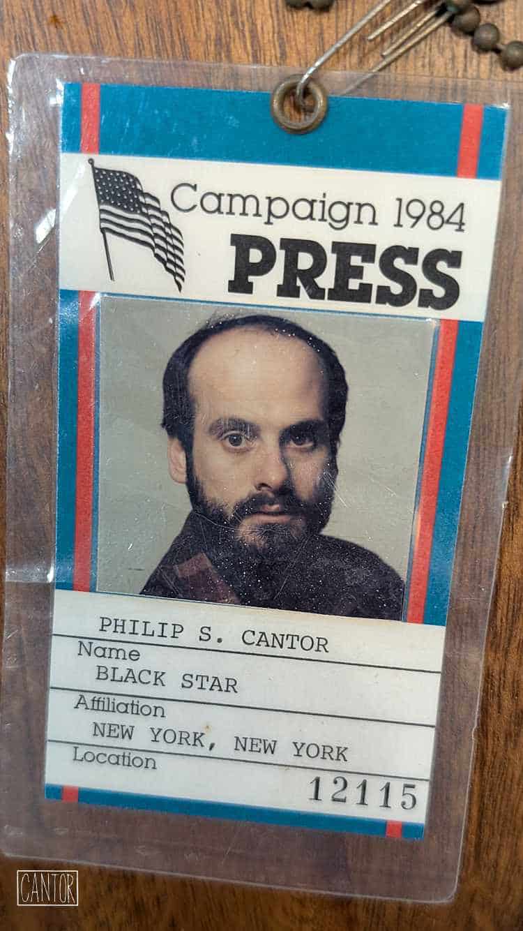 Campaign press pass 1984 